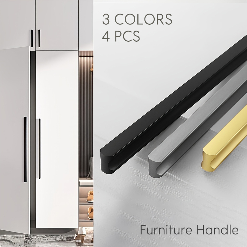 Commercial Kitchen Cabinet - 4 Pcs Aluminum Alloy Cabinet Handles