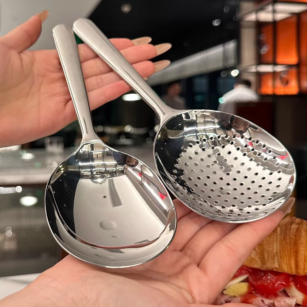 Commercial Kitchen Cleaning - 1pc Heavy-Duty Commercial/Home Kitchen Spoons/Large Serving