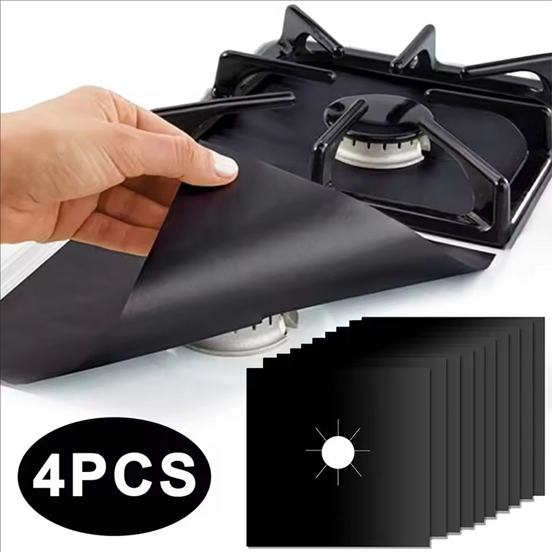 Commercial Kitchen Vent Hood - 4/8Pcs Gas Stove Protector Cooker Lid