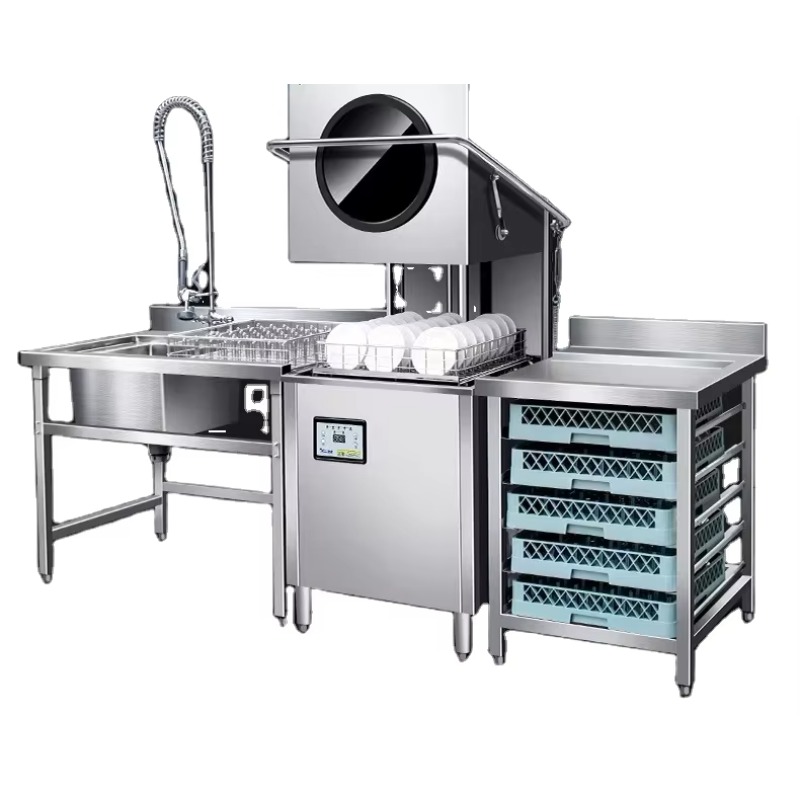 Commercial Kitchen Machinery - Custom Restaurant Kitchen Freestanding Automatic Hood