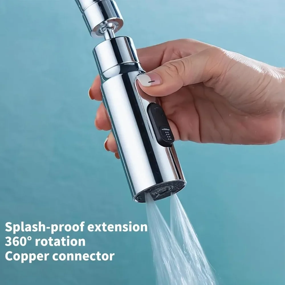 Commercial Kitchen Faucet - 1pc 3 in1 Flexible Kitchen Faucet
