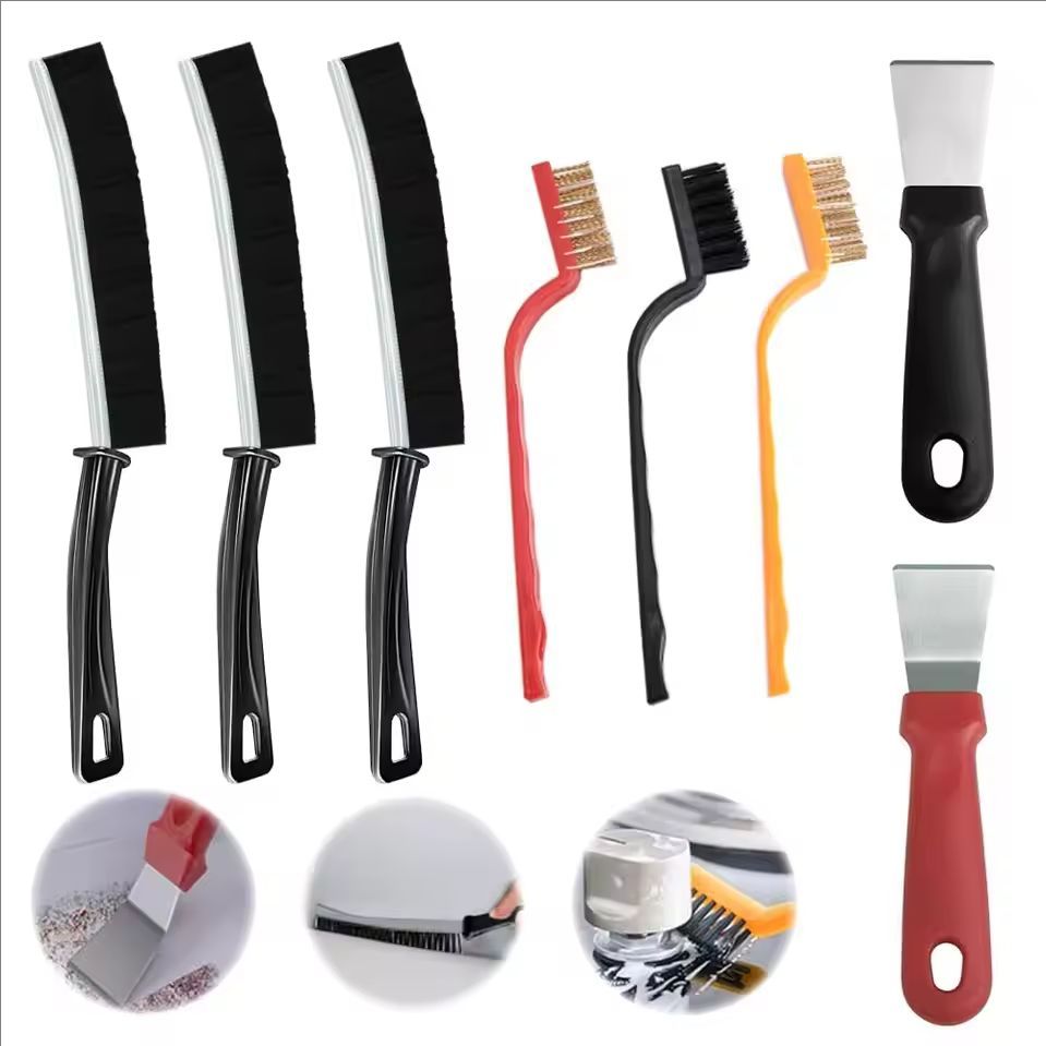 Commercial Kitchen Vent Hood - Cleaning Tool Set Multi-Surface Durable Brush
