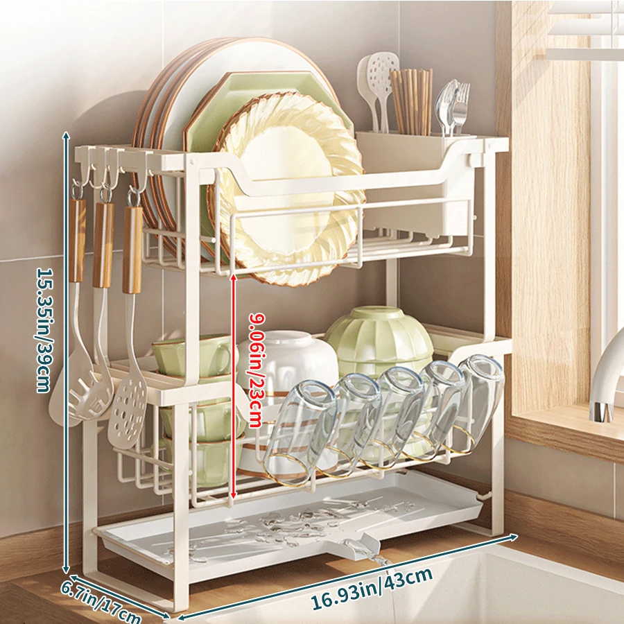 Modern Dish Rack, Kitchen Coun - Commercial Kitchen Organiser ulasan dan harga