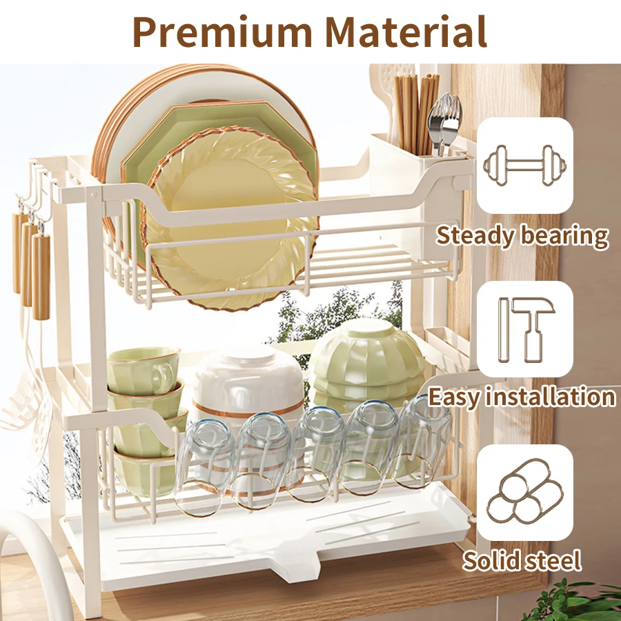 Modern Dish Rack, Kitchen Coun - Commercial Kitchen Organiser ulasan dan harga