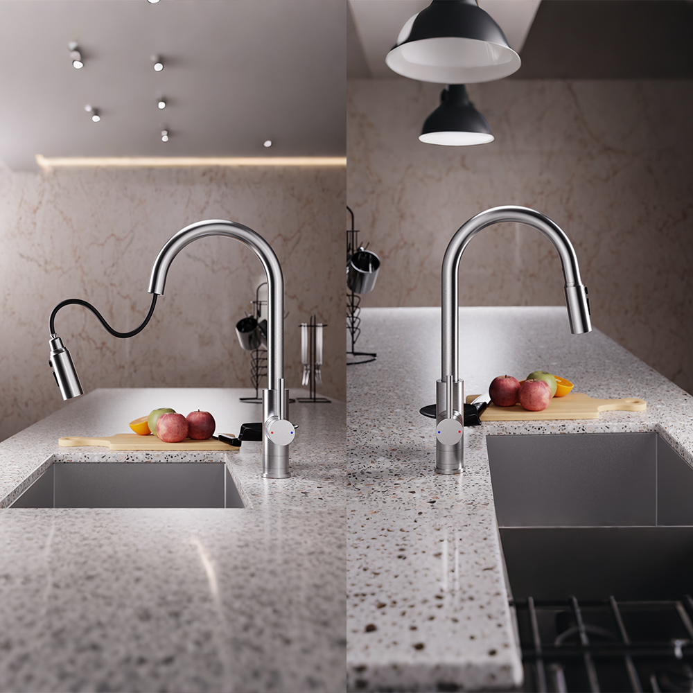 Modern High End Kitchen Sink F - Commercial Kitchen Faucet ulasan dan harga