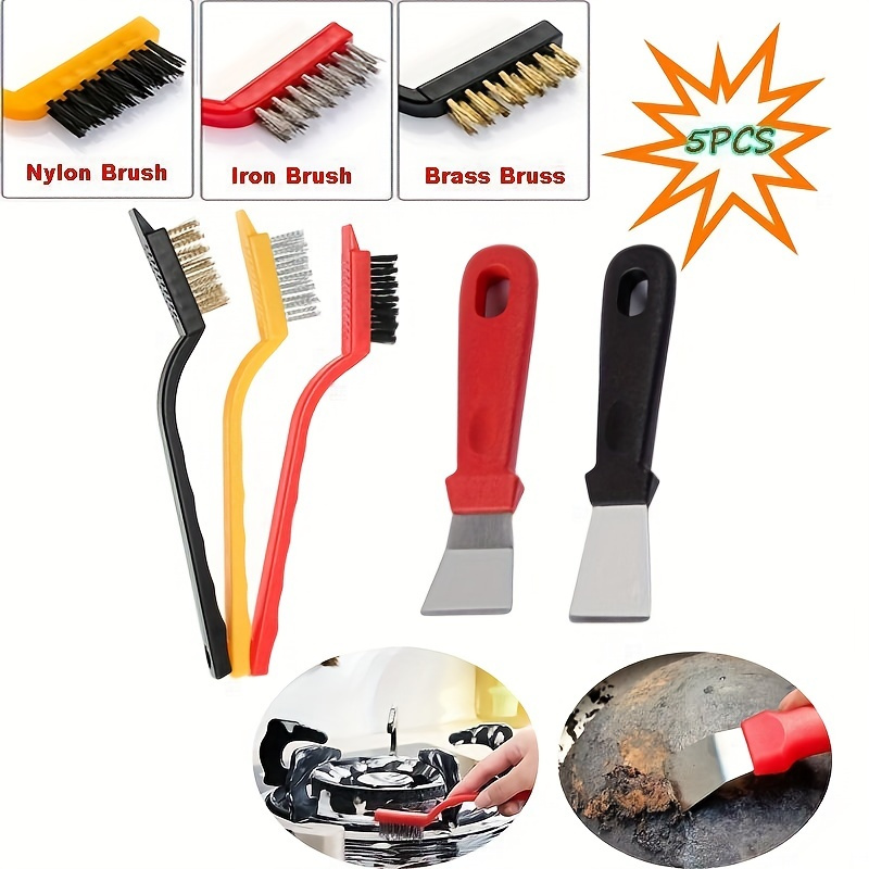 5-Piece Kitchen Cleaning Brush - Commercial Kitchen Vent Hood ulasan dan harga