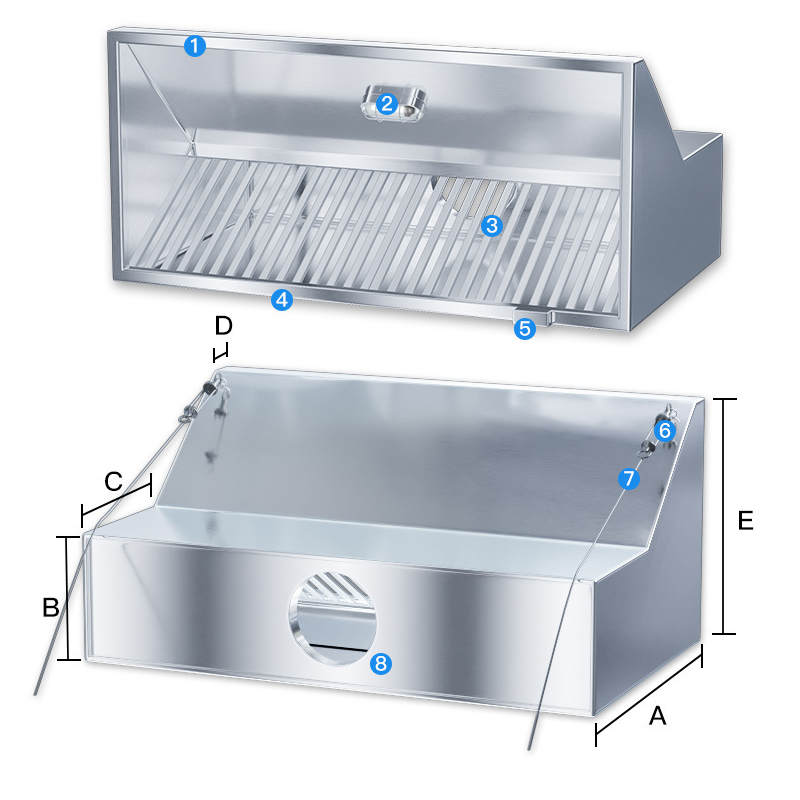 Commercial Stainless Steel Kit - Commercial Kitchen Vent Hood ulasan dan harga