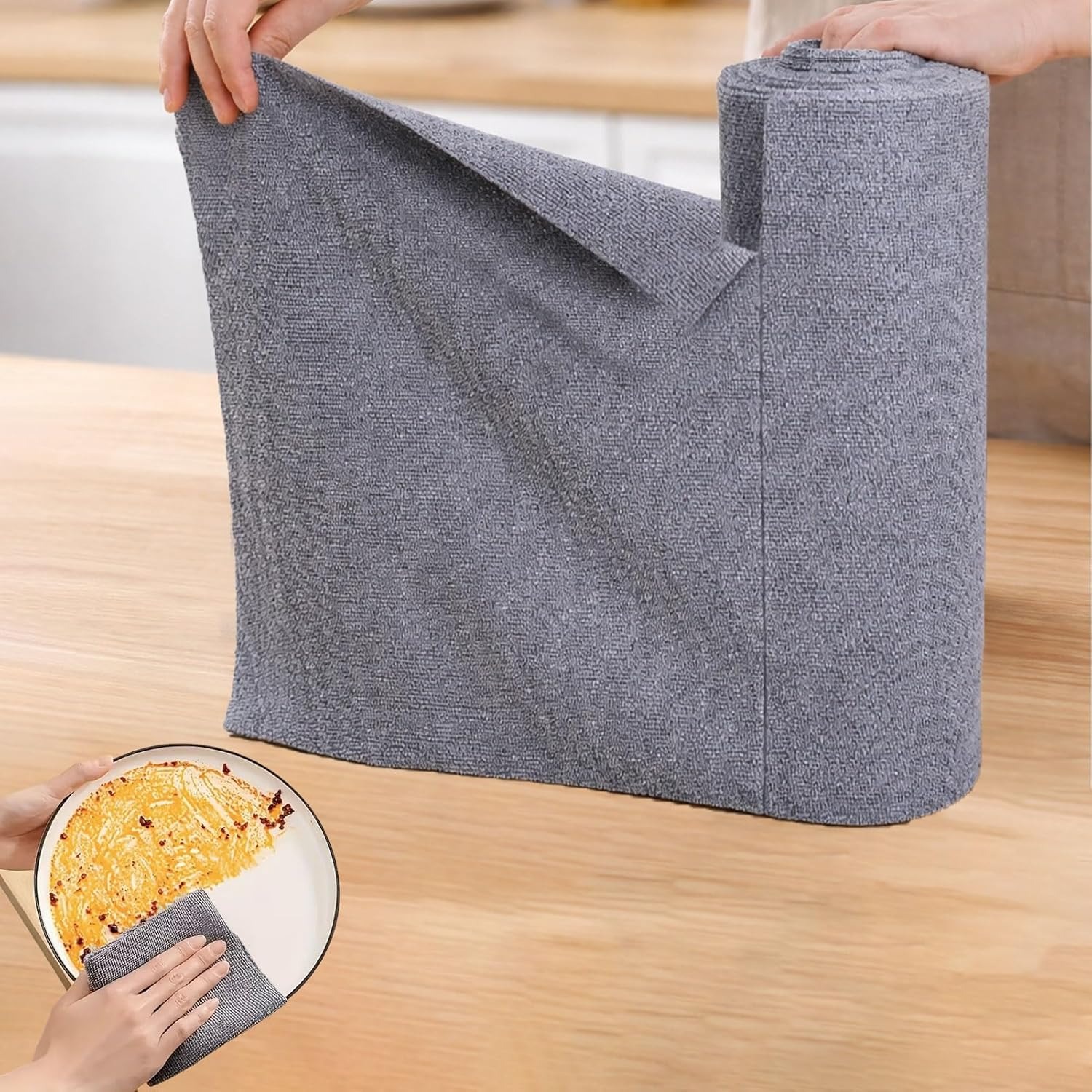 25x25cm Microfiber Dish Towels - Commercial Kitchen Towels ulasan dan harga