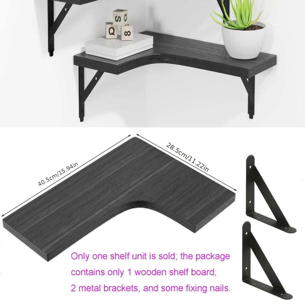 Natural Wood Grain Floating Sh - Commercial Kitchen Organiser ulasan dan harga