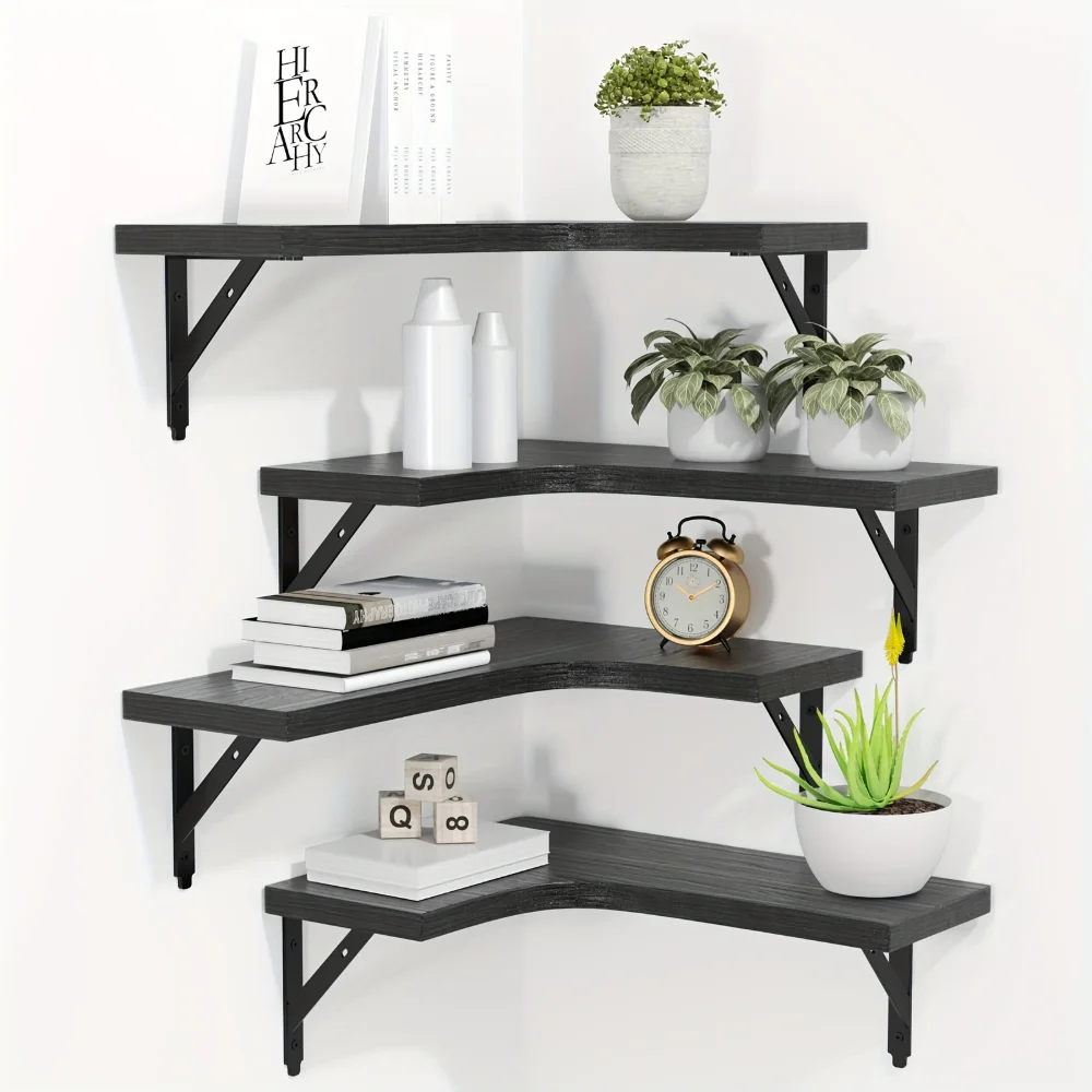Natural Wood Grain Floating Sh - Commercial Kitchen Organiser ulasan dan harga