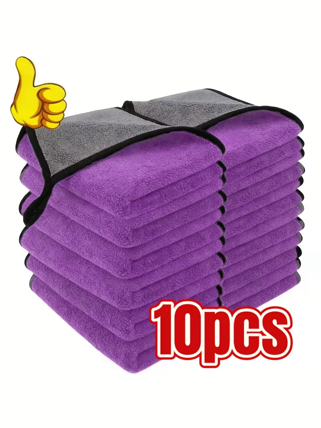 10-Pack Double-Sided Coral Vel - Commercial Kitchen Towels ulasan dan harga