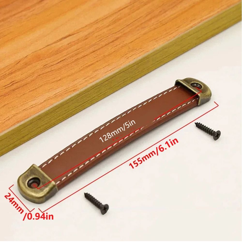 Vintage With Screws Leather Ha - Commercial Kitchen Cabinet ulasan dan harga
