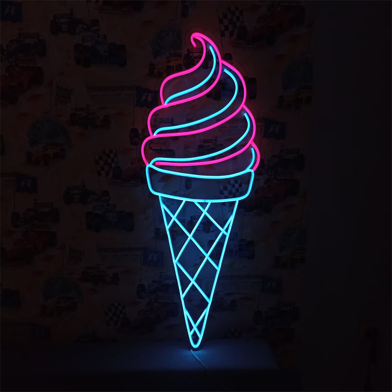 Ice Cream LED Neon Light | Wal - Commercial Kitchen Walls ulasan dan harga