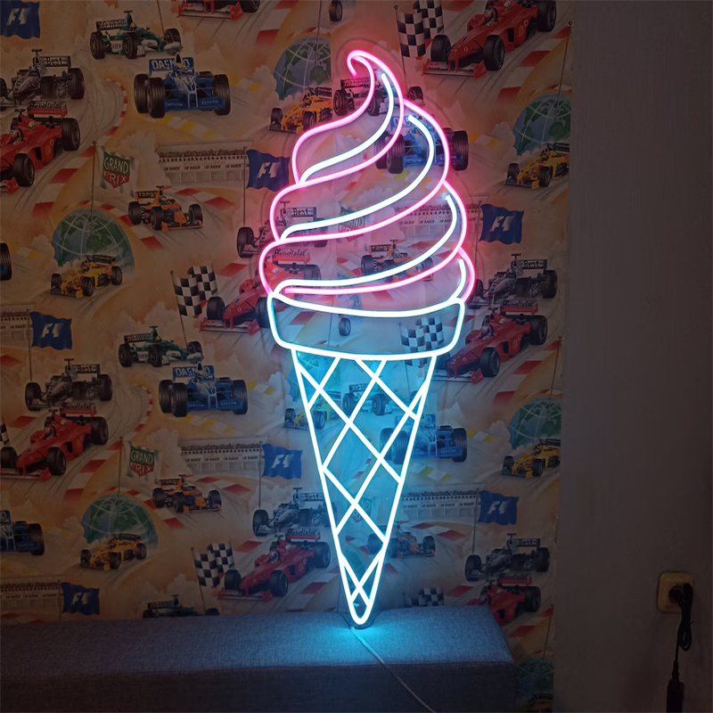 Ice Cream LED Neon Light | Wal - Commercial Kitchen Walls ulasan dan harga