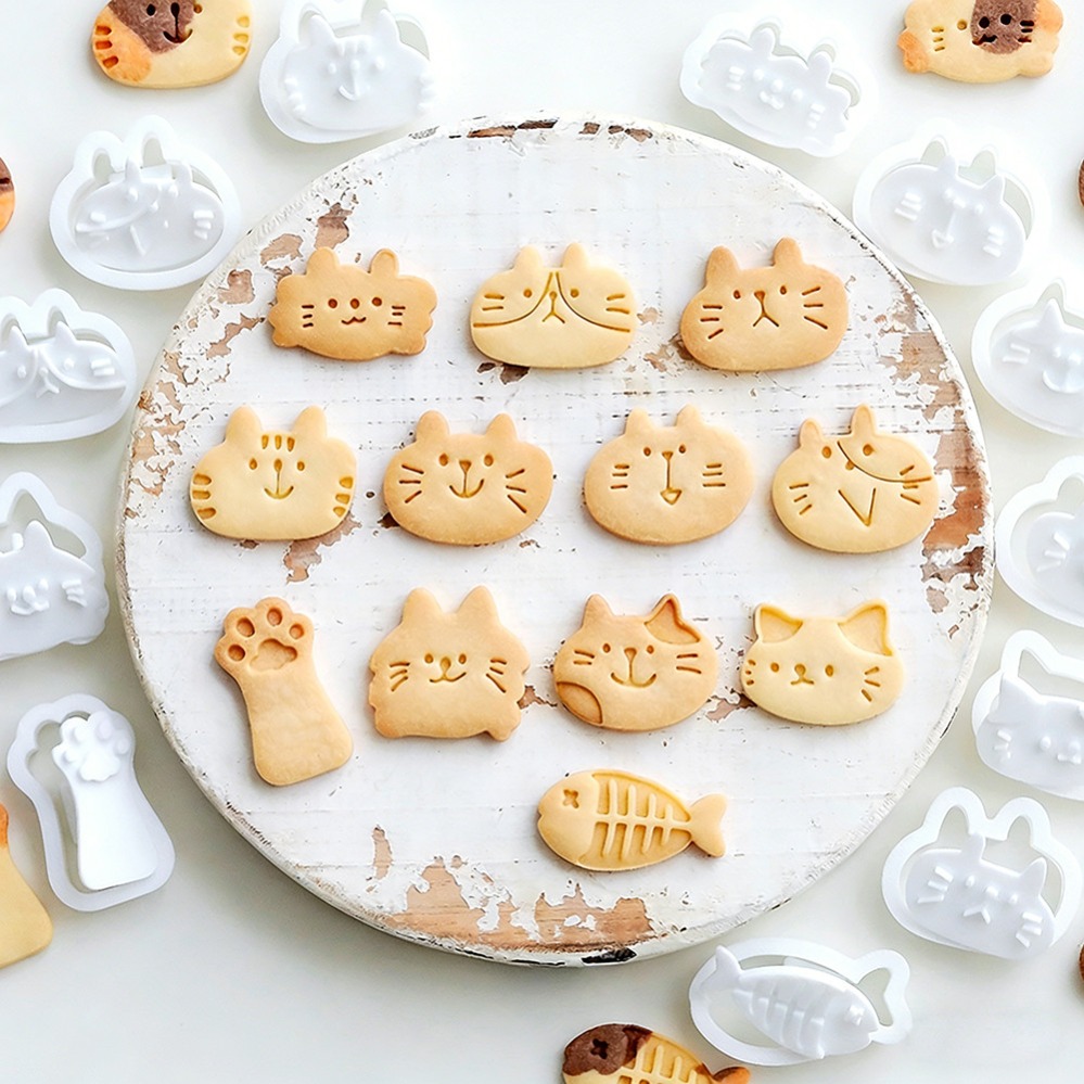 Cute Kitten DIY Stamp Cookie C - Commercial Kitchen Equipment List ulasan dan harga