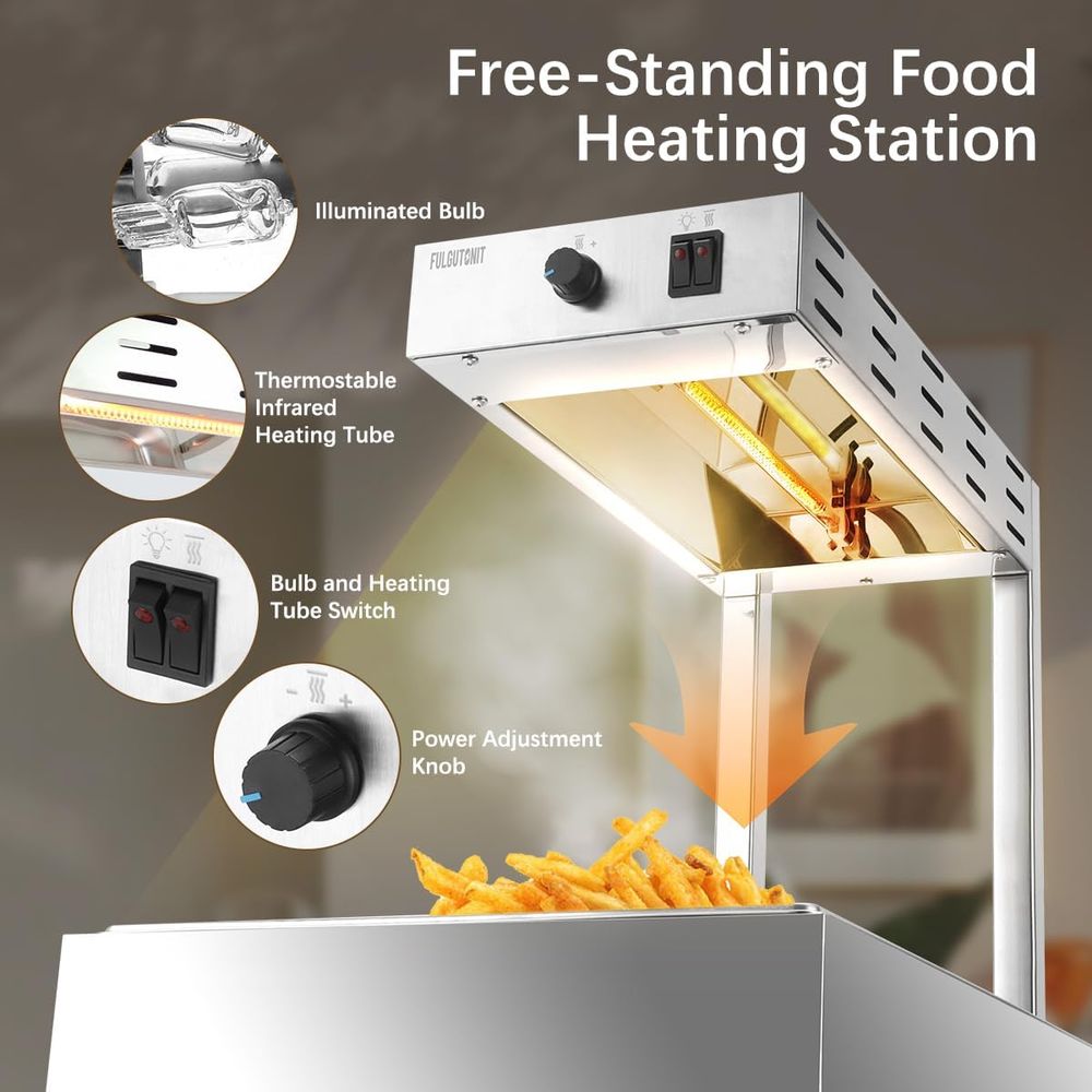 French Fry Warmer, Commercial  - Commercial Kitchen Cabinet ulasan dan harga