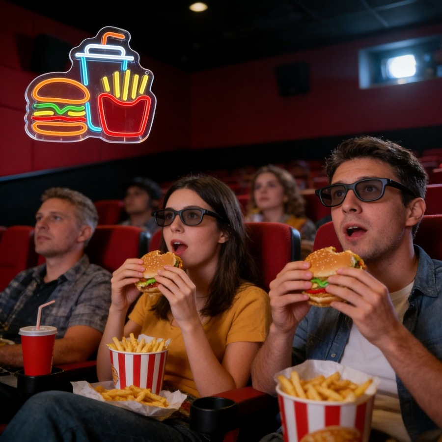 Burger Fries Drink Fast Food L - Commercial Kitchen Walls ulasan dan harga