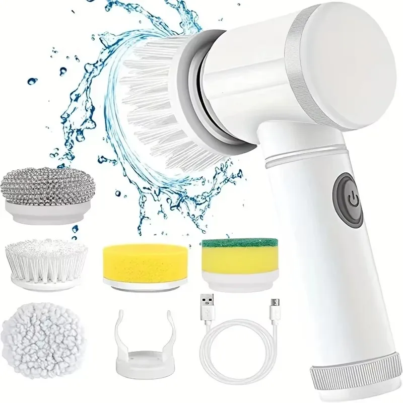 New Cordless Spin Scrubber Ele - Commercial Kitchen Cleaning ulasan dan harga